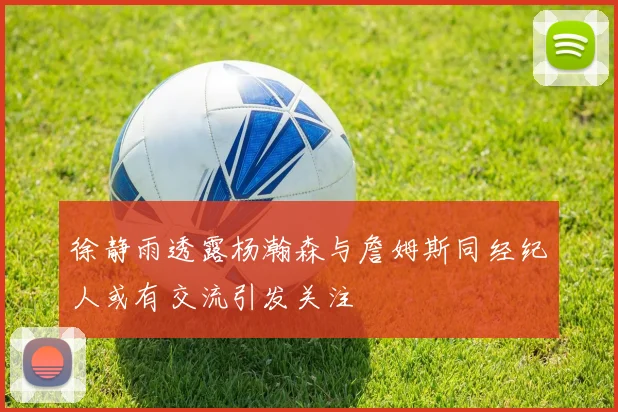 徐静雨透露杨瀚森与詹姆斯同经纪人或有交流引发关注